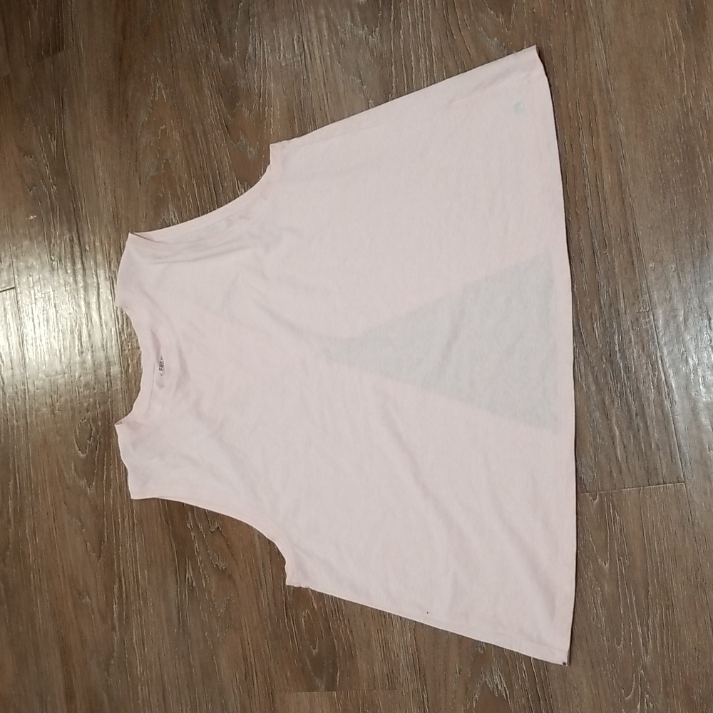 (L) Joe Fresh Active Pastel Oversized Loose Fit Slightly Sheer Top Lightweight